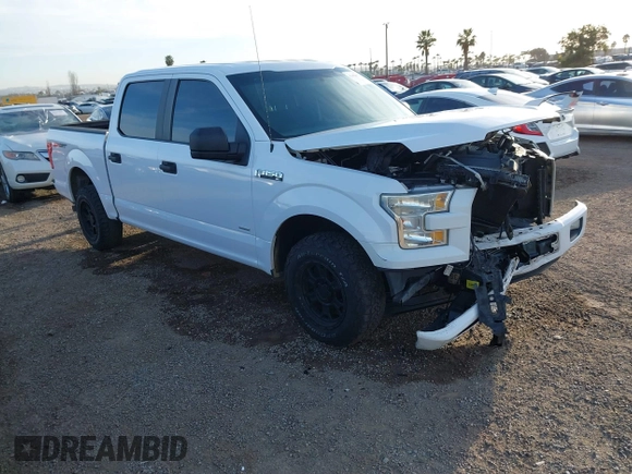 2015 Ford F-150 XL with VIN 1FTEW1CP1FKE64821, listed as a IAAI auction lot 41693457 with 134,240 mi miles. Bid and sale history available at carsss.com. Image 1.