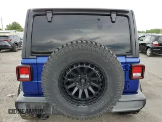 2019 Jeep Wrangler Unlimited Sport S with VIN 1C4HJXDG4KW599193, listed as a Copart auction lot 58918705 with 56,232 mi miles and Salvage title. Bid and sale history available at DreamBid. Image 6.