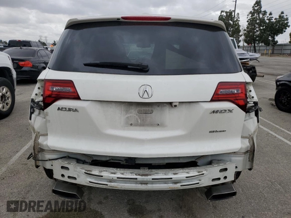 2011 Acura MDX Tech Pkg with VIN 2HNYD2H69BH500436, listed as a Copart auction lot 53506175 with Not Provided miles and Salvage Title. Bid and sale history available at carsss.com. Image 6.