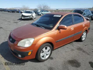 2009 Kia Rio SX with VIN KNADE223496514284, listed as a Copart auction lot 48550105 with 114,411 mi miles and Salvage Title. Bid and sale history available at carsss.com. Image 1.