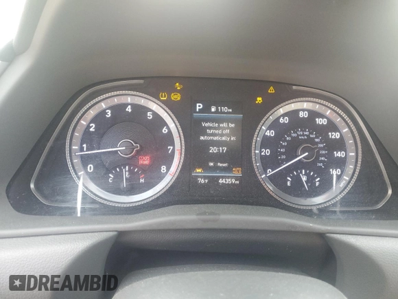 2023 Hyundai Sonata SEL with VIN KMHL64JAXPA301322, listed as a Copart auction lot 54226895 with 44,359 mi miles and Salvage Title. Bid and sale history available at DreamBid. Image 9.