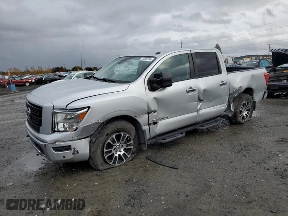 2021 Nissan Titan SV with VIN 1N6AA1ED9MN500876, listed as a Copart auction lot 78286054 with 50,882 mi miles and Salvage title. Bid and sale history available at DreamBid. Image 1.
