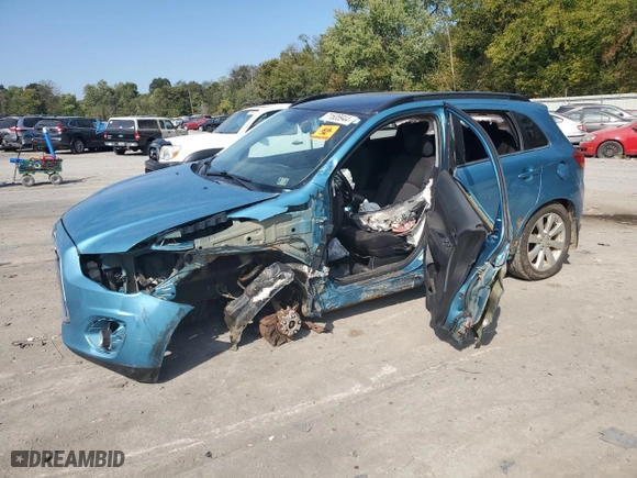 2013 Mitsubishi Outlander Sport SE with VIN 4A4AR4AU6DE011007, listed as a Copart auction lot 71608944 with 197,976 mi miles and Salvage Title. Bid and sale history available at carsss.com. Image 1.