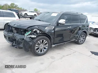 2020 Nissan Armada SL with VIN JN8AY2NC2LX519725, listed as a IAAI auction lot 41728867 with 98,877 mi miles. Bid and sale history available at carsss.com. Image 17.