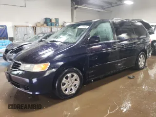 2003 Honda Odyssey EX-L z VIN 5FNRL180X3B100704, wystawiony jako Copart lot #51858605 z przebiegiem 189 359 mil mil oraz Szkoda całkowita • Salvage title. Historia ofert i sprzedaży dostępna na DreamBid. Obrazek 1.