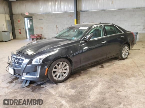 2014 Cadillac CTS Sedan RWD with VIN 1G6AP5SX2E0125048, listed as a Copart auction lot 53248865 with 58,640 mi miles and Salvage Title. Bid and sale history available at carsss.com. Image 1.