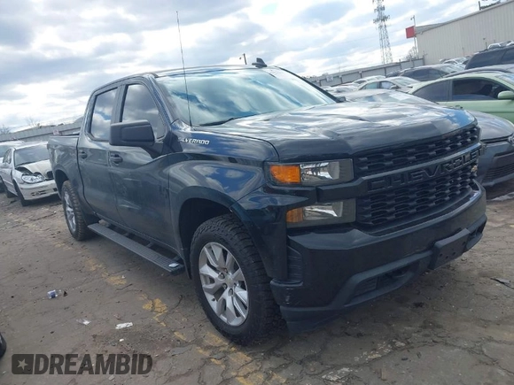 2020 Chevrolet Silverado 1500 Custom with VIN 3GCPWBEF7LG150337, listed as a IAAI auction lot 41424254 with 86,483 mi miles. Bid and sale history available at carsss.com. Image 1.