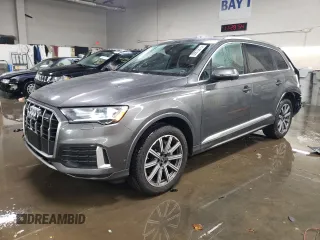 2022 Audi Q7 Premium Plus with VIN WA1LJBF74ND007229, listed as a Copart auction lot 88973875 with 18,304 mi miles and Salvage title. Bid and sale history available at DreamBid. Image 1.