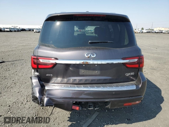 2024 Infiniti QX80 LUXE with VIN JN8AZ2AE4R9328471, listed as a Copart auction lot 69869294 with 17,071 mi miles and Clean Title. Bid and sale history available at carsss.com. Image 6.