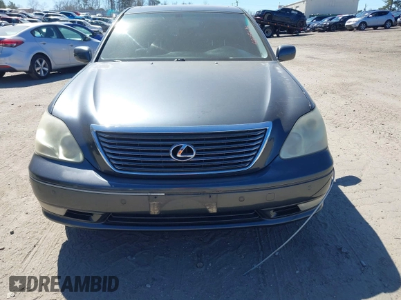 2005 Lexus LS 430 with VIN JTHBN36F455014614, listed as a IAAI auction lot 41825696 with Not Provided miles and . Bid and sale history available at DreamBid. Image 12.