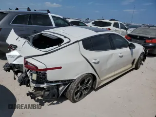 2019 Kia Stinger GT1 with VIN KNAE45LC2K6062123, listed as a Copart auction lot 76540484 with Not Provided miles and Non Repairable. Bid and sale history available at DreamBid. Image 3.