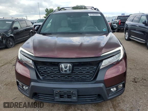 2019 Honda Passport Touring с VIN 5FNYF8H97KB016820, выставлен на аукционе Copart как лот 61562855 с пробегом 41 772 миль миль и Списание • Salvage title. История ставок и продаж доступна на DreamBid. Изображение 5.