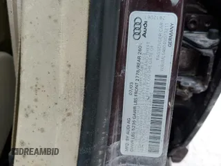 2004 Audi A6 z VIN WAUML54B04N013211, wystawiony jako Copart lot #74279954 z przebiegiem Nie podano mil oraz Szkoda całkowita • Salvage title. Historia ofert i sprzedaży dostępna na DreamBid. Obrazek 13.