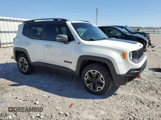 2016 Jeep Renegade Trailhawk with VIN ZACCJBCT2GPC65759, listed as a Copart auction lot 48846715 with 134,894 mi miles and Salvage title. Bid and sale history available at DreamBid. Image 4.