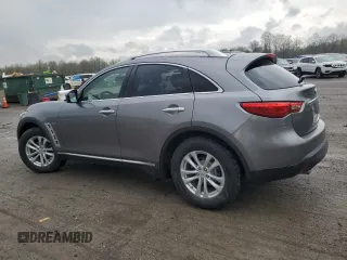 2015 Infiniti QX70 with VIN JN8CS1MW2FM482942, listed as a Copart auction lot 54245025 with 108,314 mi miles and Salvage Title. Bid and sale history available at DreamBid. Image 2.