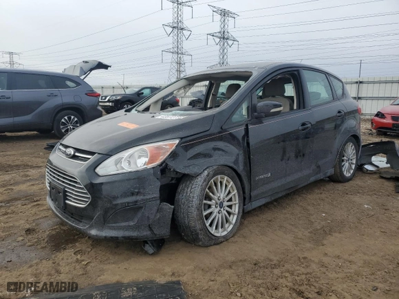 2013 Ford C-Max Hybrid SE with VIN 1FADP5AU0DL555570, listed as a Copart auction lot 43872735 with 0 mi miles and Salvage Title. Bid and sale history available at carsss.com. Image 1.