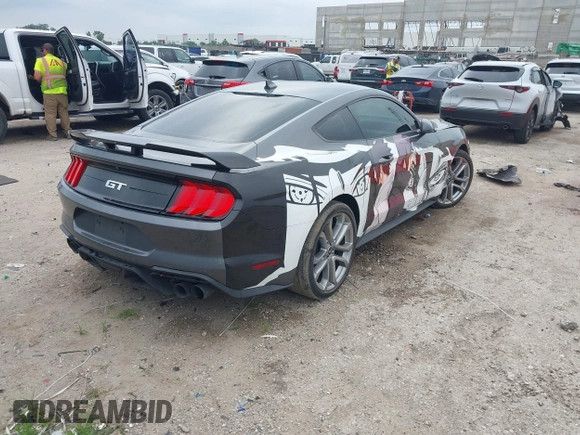 2022 Ford Mustang GT with VIN 1FA6P8CF5N5123247, listed as a IAAI auction lot 42401616 with 40,564 mi miles and . Bid and sale history available at DreamBid. Image 4.