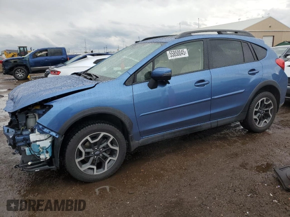 2016 Subaru Crosstrek Limited with VIN JF2GPALC1GH304618, listed as a Copart auction lot 55850045 with 56,597 mi miles and Salvage title. Bid and sale history available at DreamBid. Image 1.