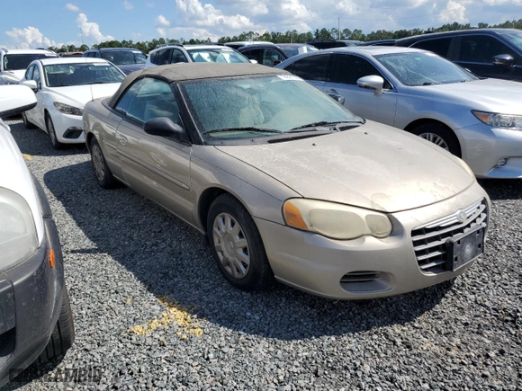 2004 Chrysler Sebring LX with VIN 1C3EL45X44N328111, listed as a Copart auction lot 74331744 with 0 mi miles and Salvage Title. Bid and sale history available at carsss.com. Image 4.