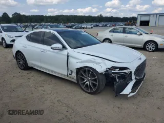 2022 Genesis G70 2.0T with VIN KMTG34TA7NU088080, listed as a Copart auction lot 66758814 with 100,760 mi miles and Salvage Title. Bid and sale history available at carsss.com. Image 4.
