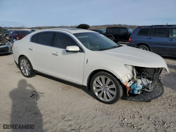 2013 Lincoln MKS EcoBoost with VIN 1LNHL9FT5DG610582, listed as a Copart auction lot 47366435 with 145,038 mi miles and Salvage Title. Bid and sale history available at carsss.com. Image 4.