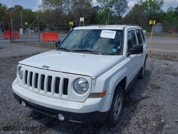 2016 Jeep Patriot Sport with VIN 1C4NJPBAXGD747383, listed as a IAAI auction lot 41943628 with 103,729 mi miles. Bid and sale history available at carsss.com. Image 2.