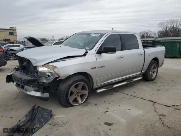 2009 Dodge Ram 1500 SLT with VIN 1D3HB13T59S710142, listed as a Copart auction lot 45555275 with 270,206 mi miles and Salvage Title. Bid and sale history available at carsss.com. Image 1.