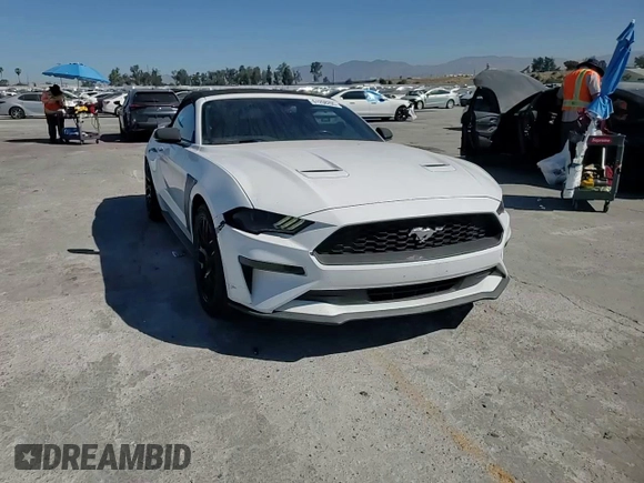2018 Ford Mustang EcoBoost Premium z VIN 1FATP8UH4J5142658, wystawiony jako Copart lot #61258255 z przebiegiem 76 531 mil mil oraz Szkoda całkowita • Salvage title. Historia ofert i sprzedaży dostępna na DreamBid. Obrazek 13.