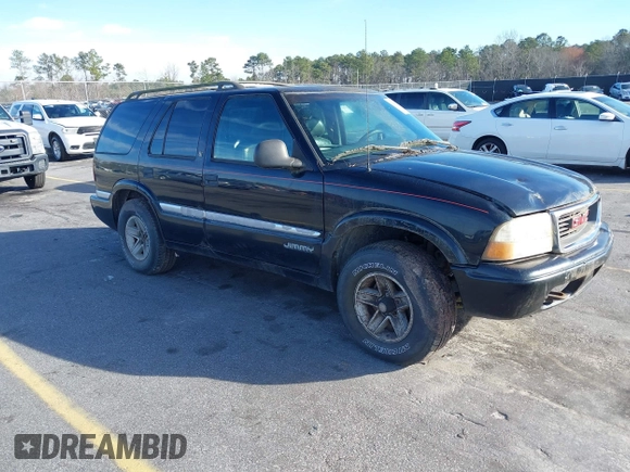 1998 GMC Jimmy SLT with VIN 1GKDT13W5W2502521, listed as a IAAI auction lot 41579741 with 176,802 mi miles. Bid and sale history available at carsss.com. Image 1.