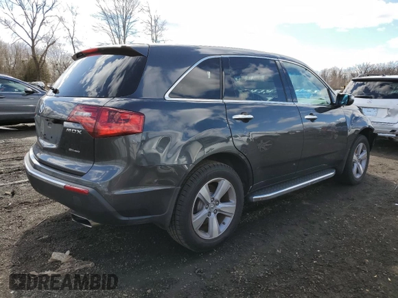 2013 Acura MDX with VIN 2HNYD2H21DH523774, listed as a Copart auction lot 48335355 with 103,877 mi miles and Salvage Title. Bid and sale history available at carsss.com. Image 3.