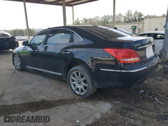 2012 Hyundai Equus Signature with VIN KMHGH4JH5CU043163, listed as a Copart auction lot 50633555 with 201,133 mi miles and Salvage Title. Bid and sale history available at DreamBid. Image 2.