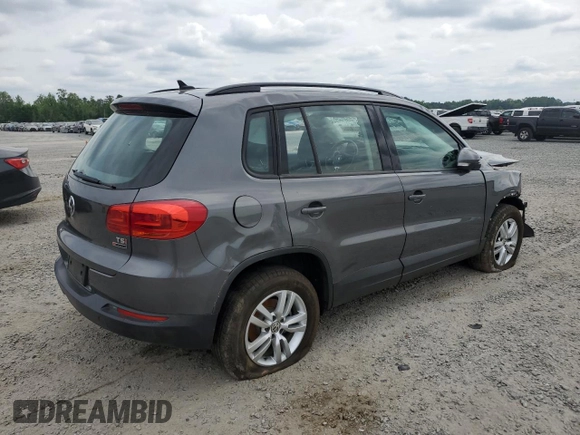 2017 Volkswagen Tiguan S с VIN WVGBV7AX8HK038781, выставлен на аукционе Copart как лот 53607475 с пробегом 71 419 миль миль и Списание • Salvage title. История ставок и продаж доступна на DreamBid. Изображение 3.