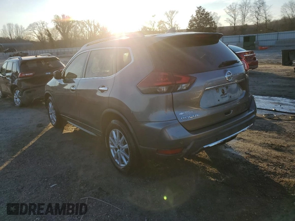 2019 Nissan Rogue SV with VIN KNMAT2MT2KP507083, listed as a Copart auction lot 43407335 with 66,773 mi miles and Salvage Title. Bid and sale history available at DreamBid. Image 2.