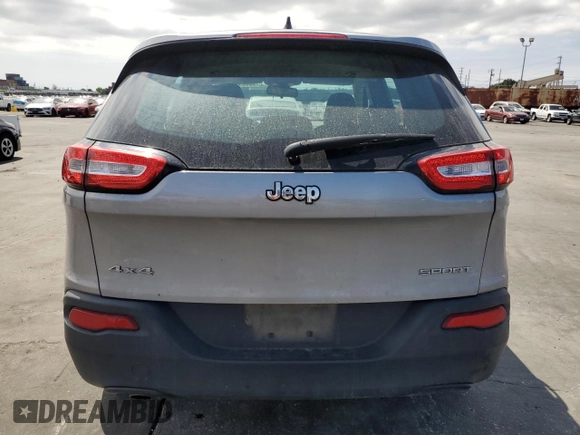 2017 Jeep Cherokee Sport with VIN 1C4PJMAB6HW569835, listed as a Copart auction lot 50601275 with 134,818 mi miles and Salvage Title. Bid and sale history available at carsss.com. Image 6.