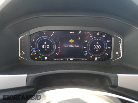 2022 Volkswagen Atlas SEL Premium R-Line with VIN 1V2FR2CA1NC515397, listed as a Copart auction lot 48881985 with 14,071 mi miles and Salvage title. Bid and sale history available at DreamBid. Image 9.
