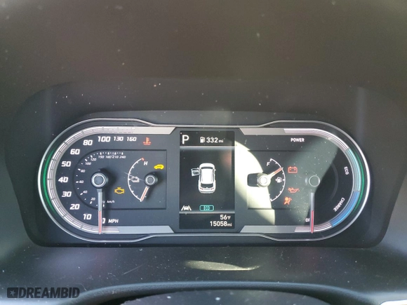 2023 Hyundai Tucson Hybrid Blue with VIN KM8JBCA19PU118196, listed as a Copart auction lot 82860534 with 15,058 mi miles and Salvage Title. Bid and sale history available at carsss.com. Image 9.