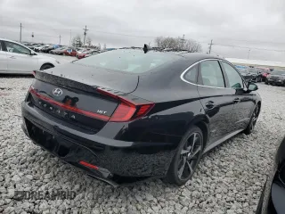 2021 Hyundai Sonata SEL Plus with VIN 5NPEJ4J27MH124513, listed as a Copart auction lot 60113514 with 25,378 mi miles and Salvage Title. Bid and sale history available at DreamBid. Image 3.