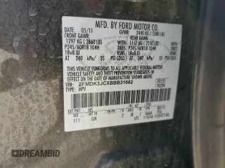 2011 Ford Edge SEL with VIN 2FMDK3JCXBBB31682, listed as a Copart auction lot 42415025 with 223,242 mi miles and Salvage Title. Bid and sale history available at DreamBid. Image 15.