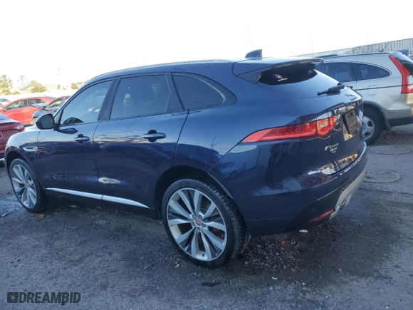 2018 Jaguar F-PACE S with VIN SADCM2FV1JA251271, listed as a Copart auction lot 46032465 with 85,051 mi miles and Non Repairable. Bid and sale history available at carsss.com. Image 2.