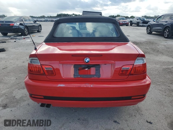 2005 BMW 3 Series 325Ci with VIN WBABW33485PL36370, listed as a Copart auction lot 83748104 with Not Provided miles and Non Repairable. Bid and sale history available at carsss.com. Image 6.