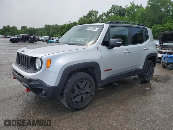 2018 Jeep Renegade Trailhawk с VIN ZACCJBCB7JPG93731, выставлен на аукционе Copart как лот 60028905 с пробегом 96 795 миль миль и Списание • Salvage title. История ставок и продаж доступна на DreamBid. Изображение 1.