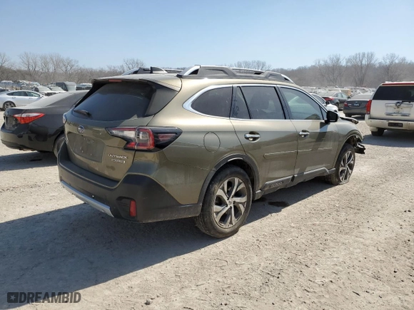 2021 Subaru Outback Touring with VIN 4S4BTAPC5M3208669, listed as a Copart auction lot 48123145 with 43,021 mi miles and Salvage Title. Bid and sale history available at carsss.com. Image 3.
