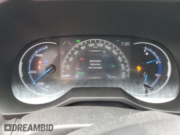 2023 Toyota RAV4 Hybrid XLE Premium with VIN 2T3BWRFVXPW159905, listed as a Copart auction lot 54677155 with 68,268 mi miles and Salvage title. Bid and sale history available at DreamBid. Image 9.