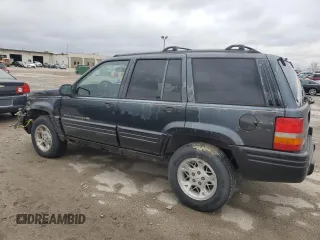 1998 Jeep Grand Cherokee Limited with VIN 1J4GZ78Y7WC163186, listed as a Copart auction lot 75011954 with 247,991 mi miles and Salvage Title. Bid and sale history available at carsss.com. Image 2.