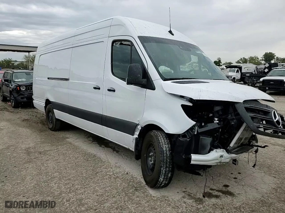 2024 Mercedes-Benz Sprinter Cargo Van with VIN W1Y4NDHY9RT191364, listed as a Copart auction lot 72646884 with 0 mi miles and Salvage Title. Bid and sale history available at carsss.com. Image 12.