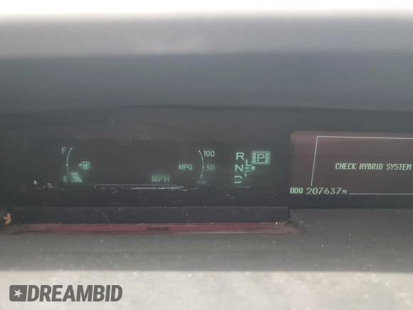 2010 Toyota Prius II with VIN JTDKN3DU5A0157811, listed as a Copart auction lot 54632245 with 207,637 mi miles and Clean Title. Bid and sale history available at carsss.com. Image 9.