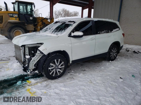 2022 Honda Pilot EX-L с VIN 5FNYF6H55NB095023, выставлен на аукционе Copart как лот 45405865 с пробегом 24 062 миль миль и Списание • Salvage title. История ставок и продаж доступна на DreamBid. Изображение 1.