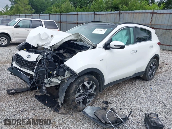 2022 Kia Sportage EX with VIN KNDPNCAC7N7981212, listed as a IAAI auction lot 42530071 with 86,176 mi miles and . Bid and sale history available at DreamBid. Image 2.
