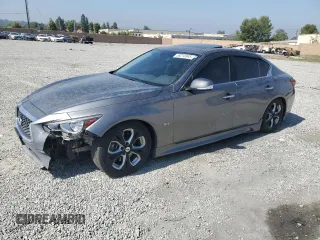 2019 Infiniti Q50 Luxe with VIN JN1EV7AP1KM542816, listed as a Copart auction lot 59216945 with 64,029 mi miles and Salvage title. Bid and sale history available at DreamBid. Image 1.