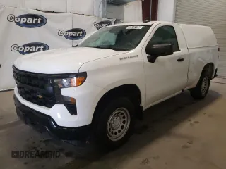 2023 Chevrolet Silverado 1500 Work Truck with VIN 3GCNAAEK6PG355098, listed as a Copart auction lot 53340185 with 115,875 mi miles and Clean Title. Bid and sale history available at carsss.com. Image 1.